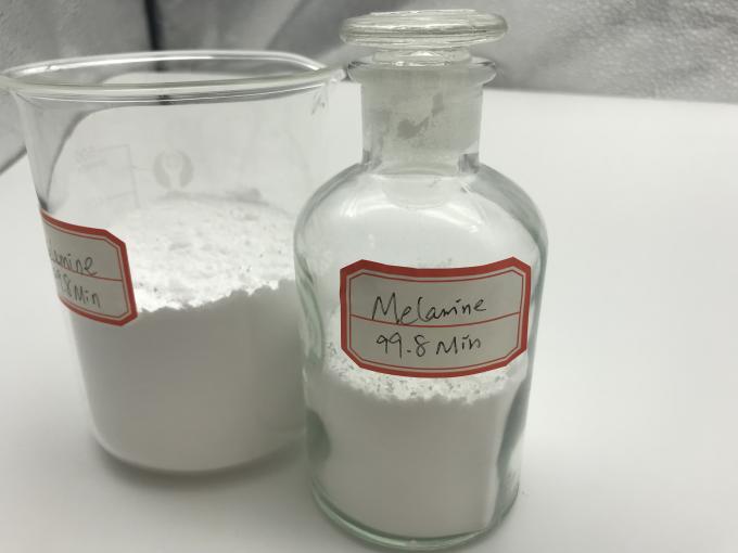 99.5% Min Pure Melamine Powder Food Grade สำหรับอุตสาหกรรมเครื่องใช้บนโต๊ะอาหาร 2