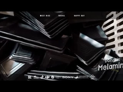 จานซอสขนาดเล็กพร้อมรูปลอกแบบกำหนดเองโดยใช้ผงเรซินยูเรียฟอร์มาลดีไฮด์