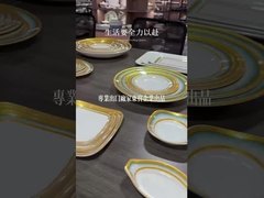 เครื่องใช้โต๊ะเมลาไมน์สีขาว คุณภาพสูง เครื่องใช้โรงแรมเมลาไมน์