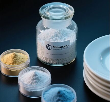 ราคาดี ผงขึ้นรูปเมลามีนทนทานสูง เป็นมิตรต่อสิ่งแวดล้อม ทนทานต่อรอยขีดข่วนสูง สารประกอบขึ้นรูปอะมิโน ออนไลน์