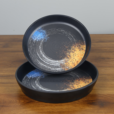 ราคาดี ชามสลัดเมลามีนกลมพร้อมที่จับ Matte Deep Melamine Plate ออนไลน์