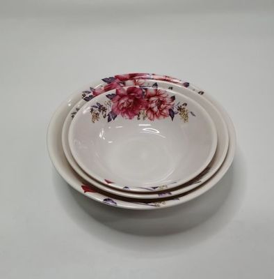 OEM มี Melamine serving Bowl ด้วยสีสดใสและความทนทานกับอุณหภูมิ