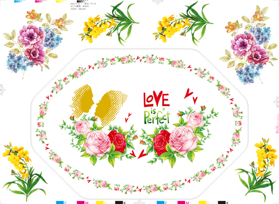 กระดาษพิมพ์ Decal แบบปรับปรุงสําหรับ Melamine เครื่องครัว 44 * 59 CM Melamine