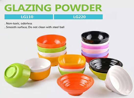 วัสดุวัสดุอาหาร วัสดุแท้ สารประกอบการพิมพ์เมลามีน ขนาดอนุภาค 2-4μm และมีสารลุก ≤0.2%