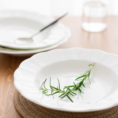 ราคาดี ชุดจานเมลามีนทรงกลมสีขาว Royal Ware ใช้ในร้านอาหาร ออนไลน์